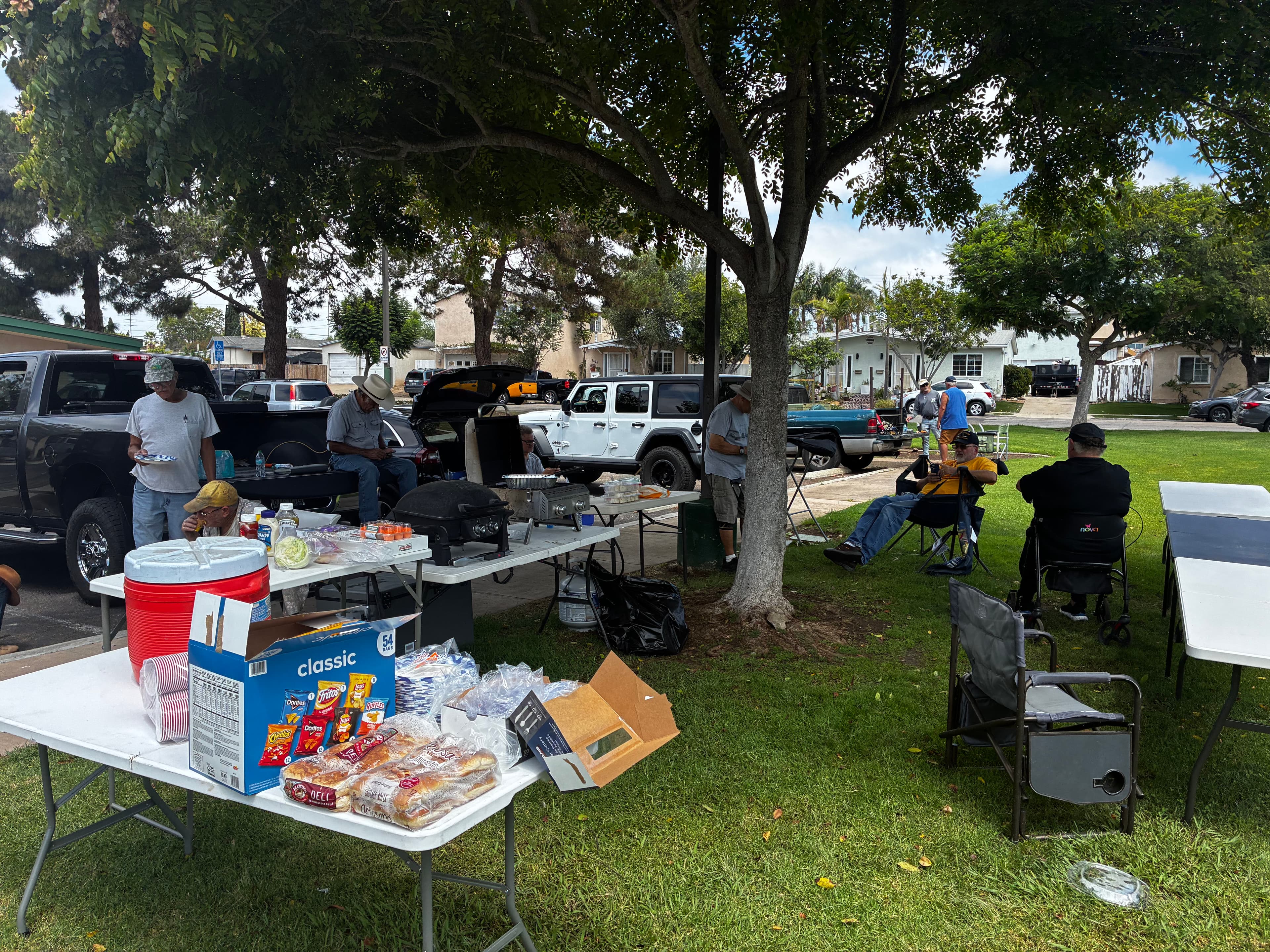 Photos from this months Swap Meet. August 2026 background