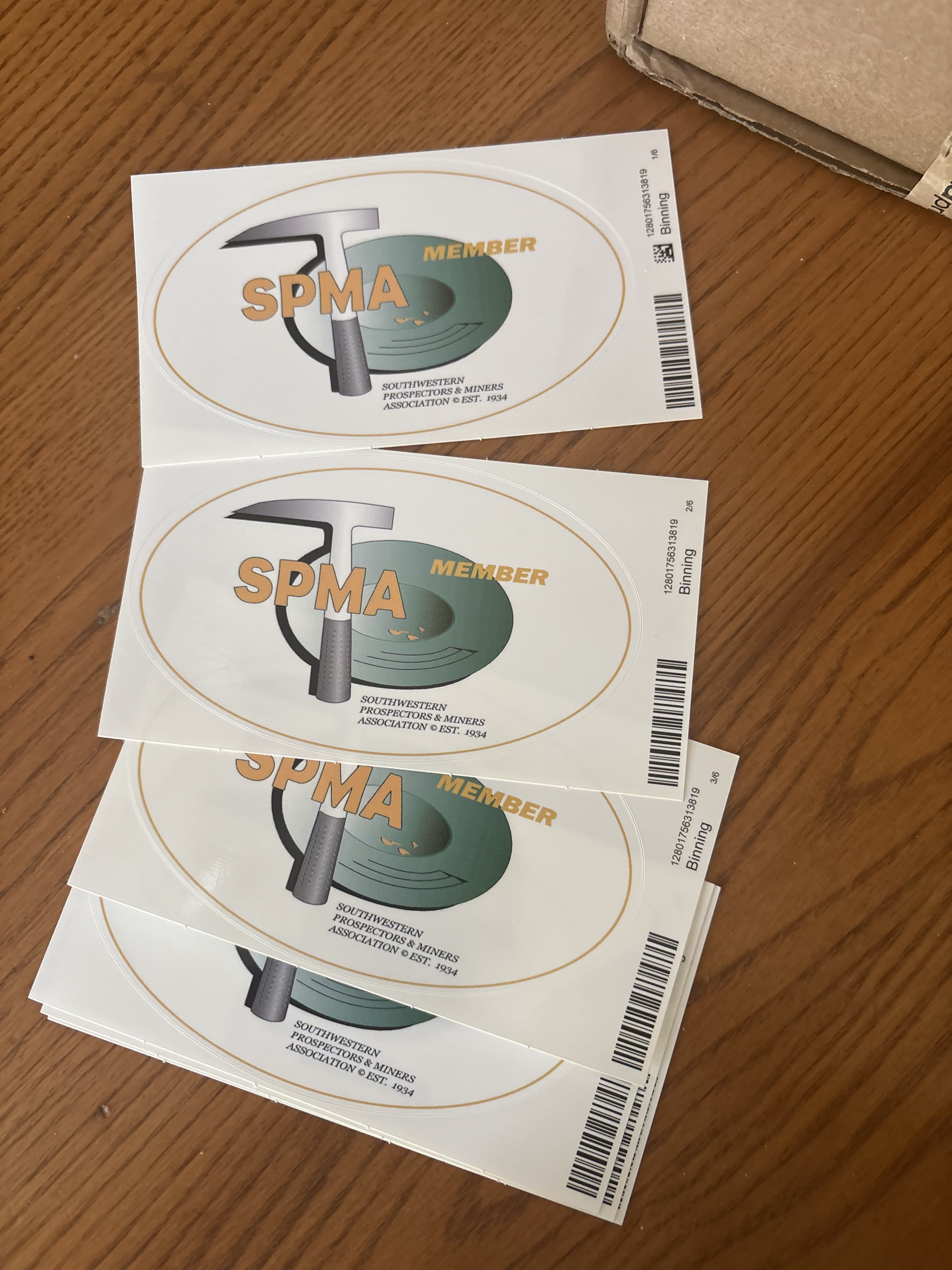 The new SPMA members bumper stickers are available now! background