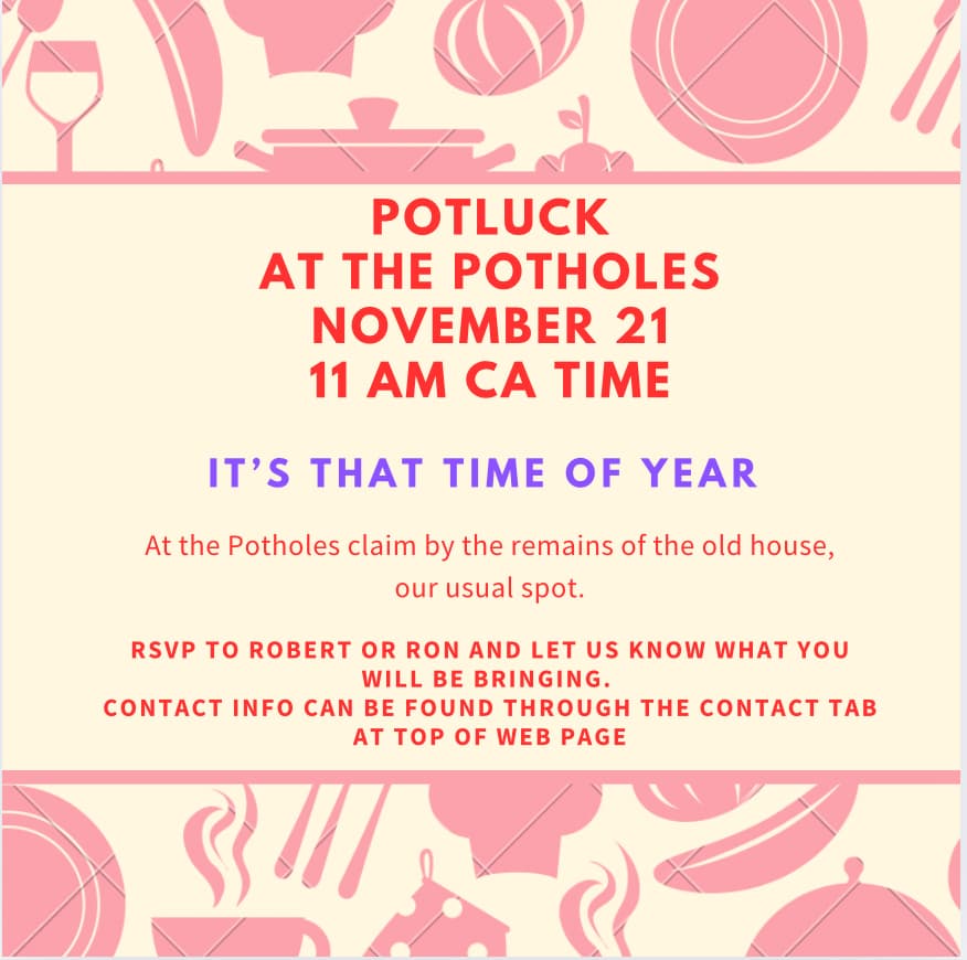 Potholes Potluck background