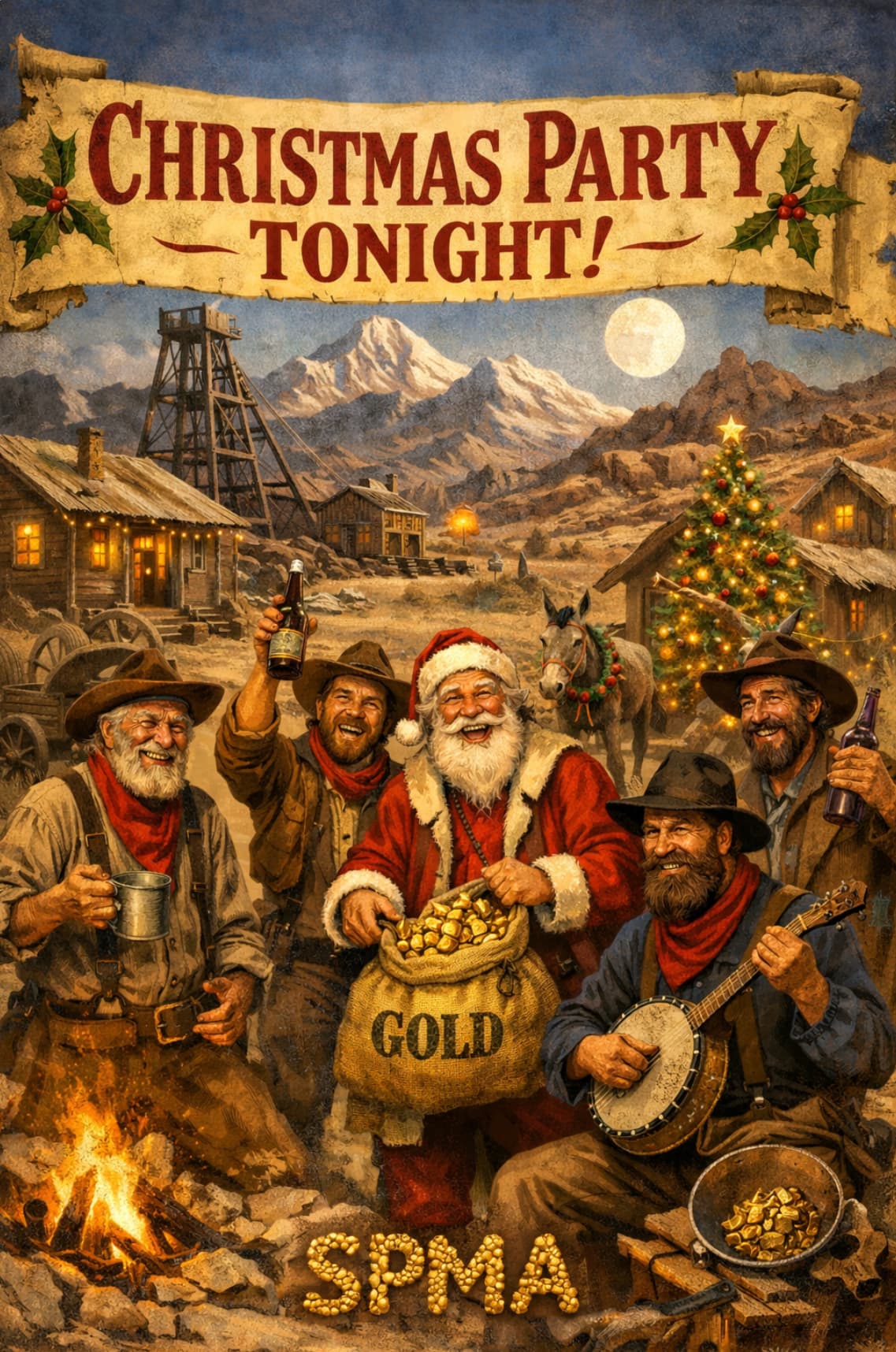 SPMA Christmas Party: tonight, December 16th at 6:30 background