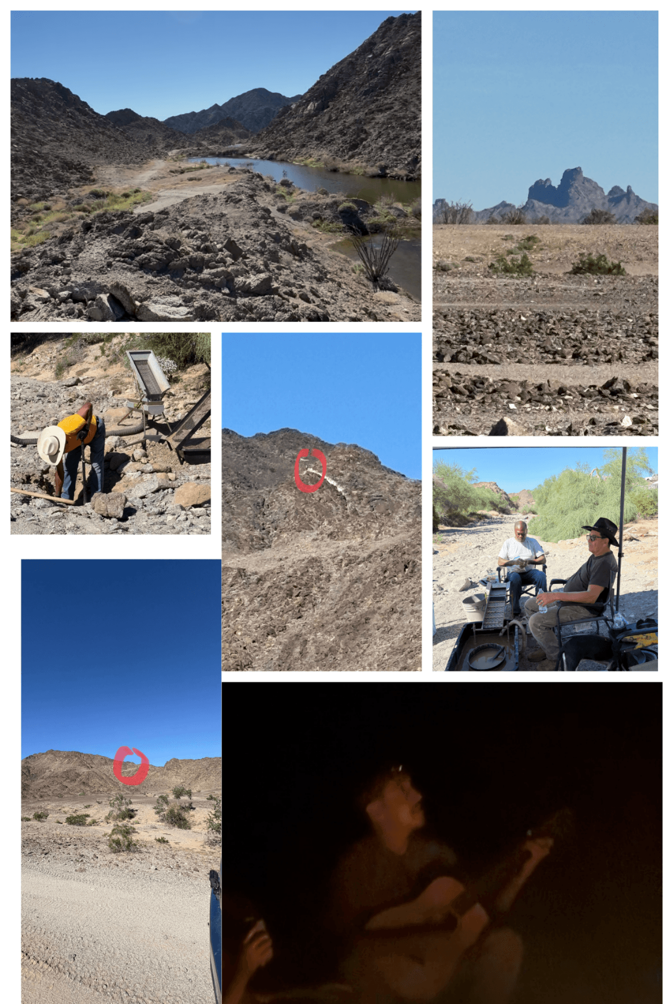 This months outing to the Araz claims. background